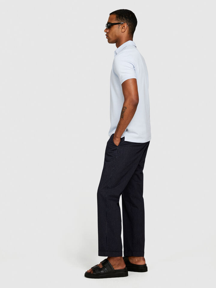 Slim fit polo - men's polos - Light Blue | Sisley image number 2